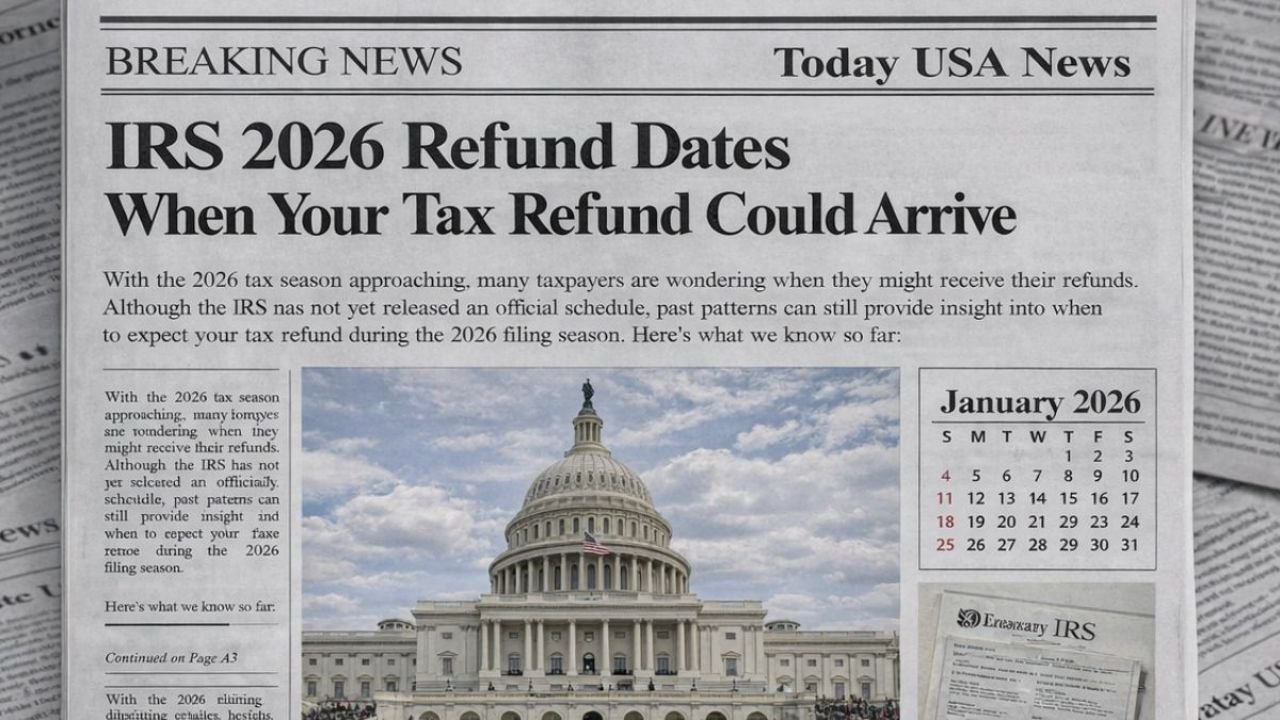IRS 2026 Tax Refund Schedule: When Your Money Could Hit Your Account