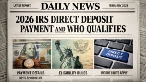 IRS Direct Deposits Up to $2,000 in February 2026 – Eligibility, Payment Dates & What to Know