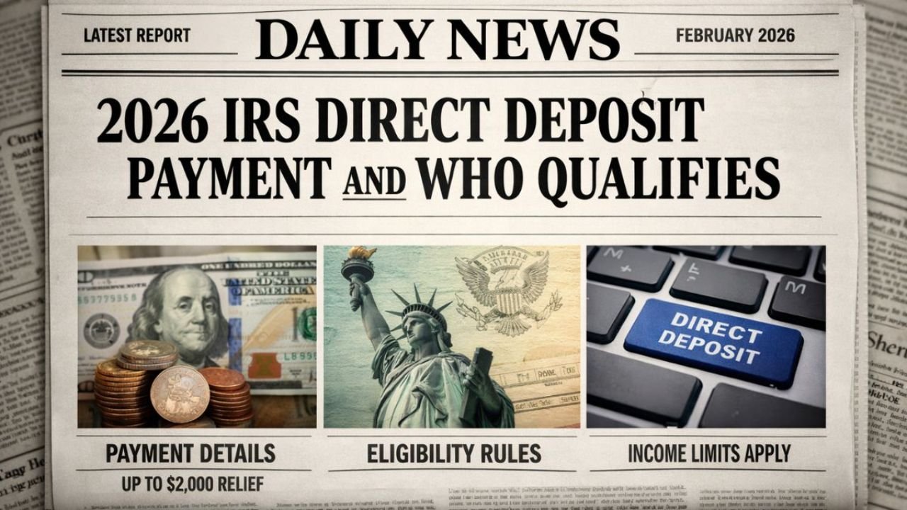 IRS Direct Deposits Up to $2,000 in February 2026 – Eligibility, Payment Dates & What to Know